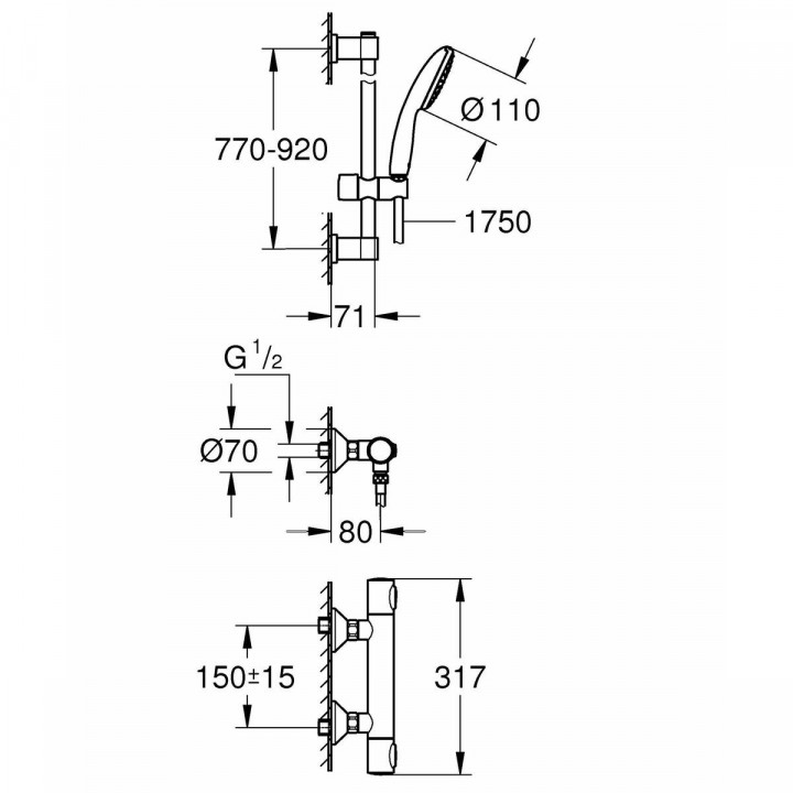 Columna de Ducha Grohe