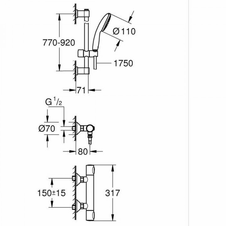 Columna de Ducha Grohe
