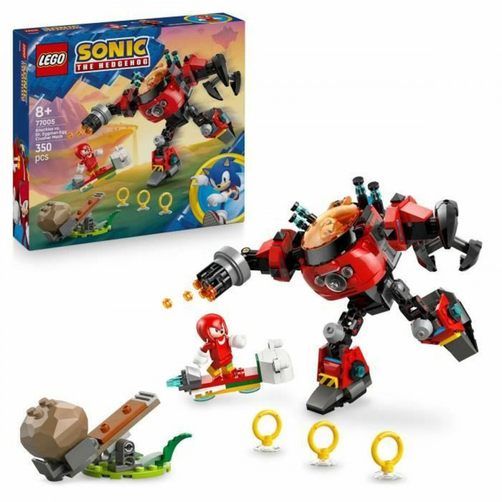 Konstruktionsspiel Lego 77005 Sonic Knuckles VS Dr. Eggman Egg Crusher Mech 350 Stücke