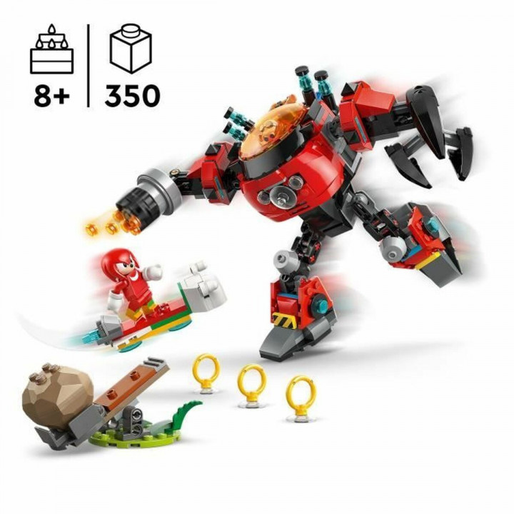 Set de construction Lego 77005 Sonic Knuckles VS Dr. Eggman Egg Crusher Mech 350 Pièces