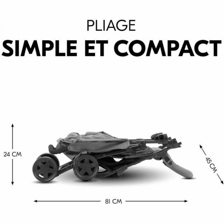 Poussette pour bébé Hauck Gris