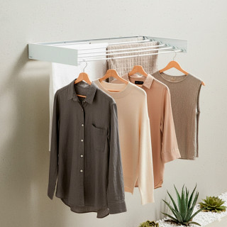 Foldable Extendable Retractable Wall Clothes Drying Rack Dryva 100 InnovaGoods