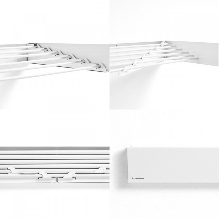 Foldable Extendable Retractable Wall Clothes Drying Rack Dryva 100 InnovaGoods