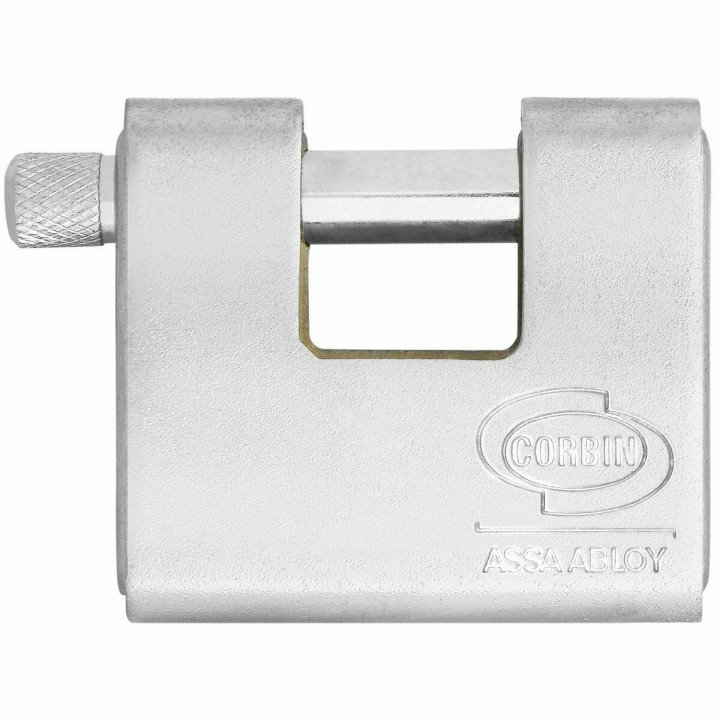 Candado de llave CORBIN Rectangular Metal Latón Acero Blindado