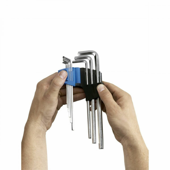 Juego de Llaves Allen WITTE 1,5-2-2,5-3-4-5-6-8-10 mm Hexagonal Juego de Llaves Allen 9 Piezas