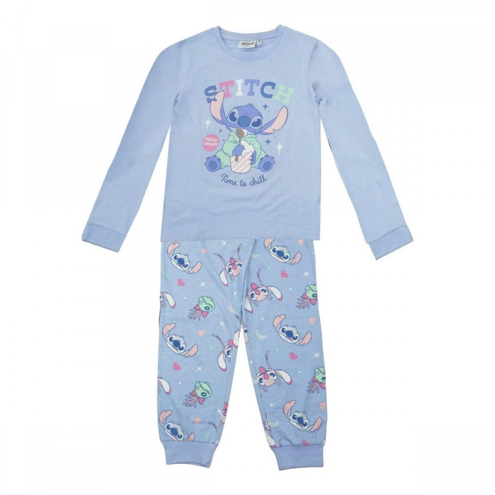 Pijama Infantil Stitch Azul
