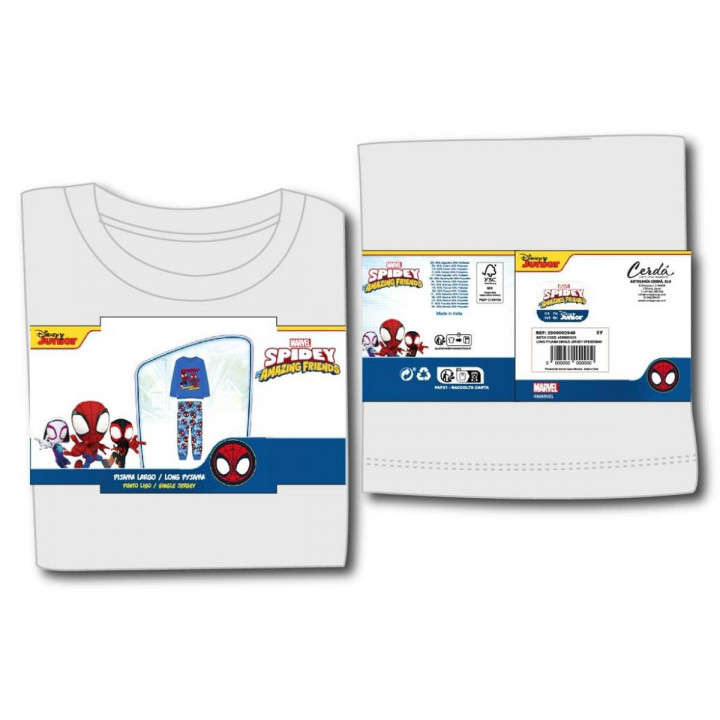 Pijama Infantil Spidey Azul