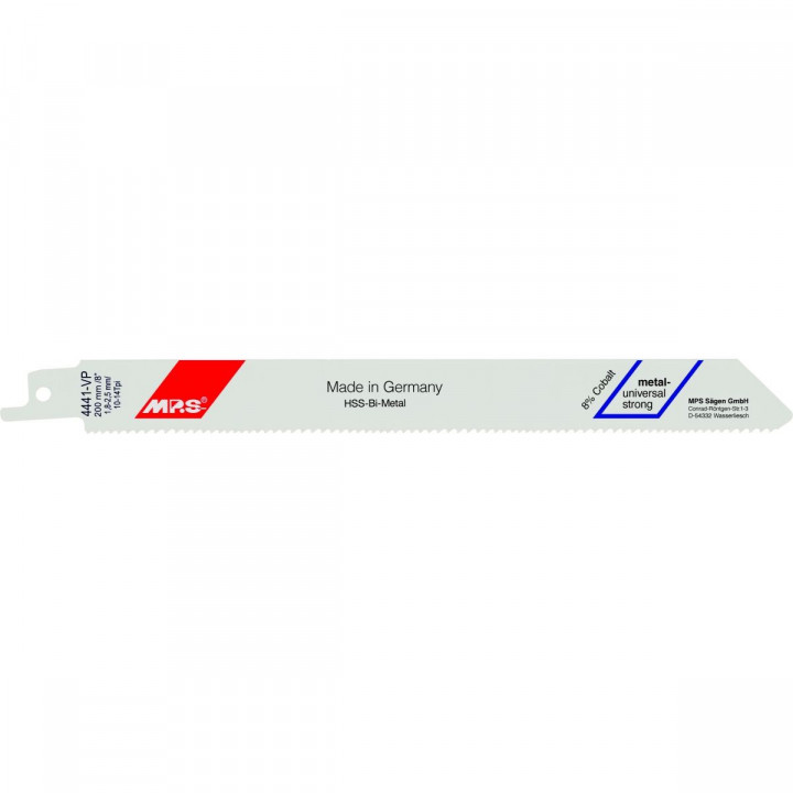 Hoja Sierra MP.S 4441-VP 10 tpi 14 tpi Sierra de Sable 5 Unidades