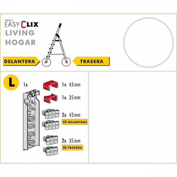 Pluggen voor ladder Hailo 9947-00