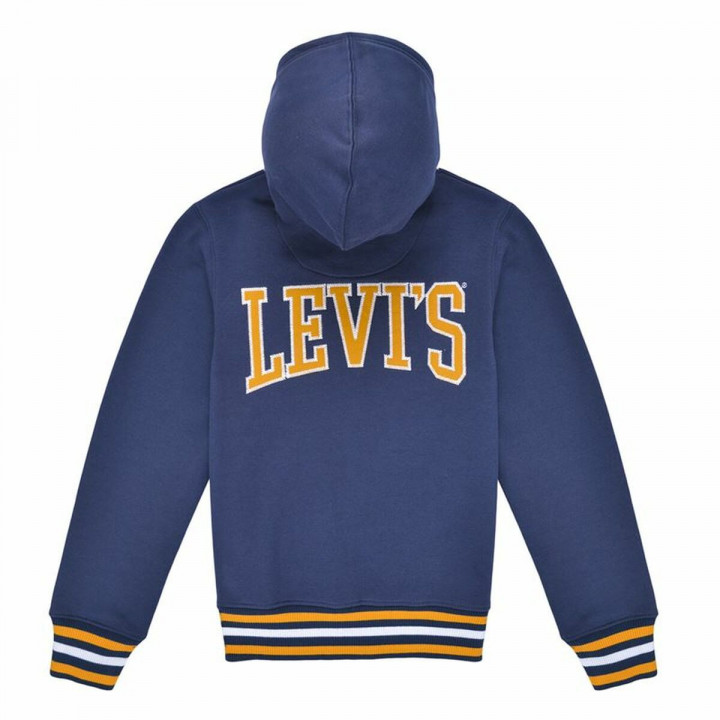 Kinderhoodie Levi's Lvb Varsity Hoodie Blauw