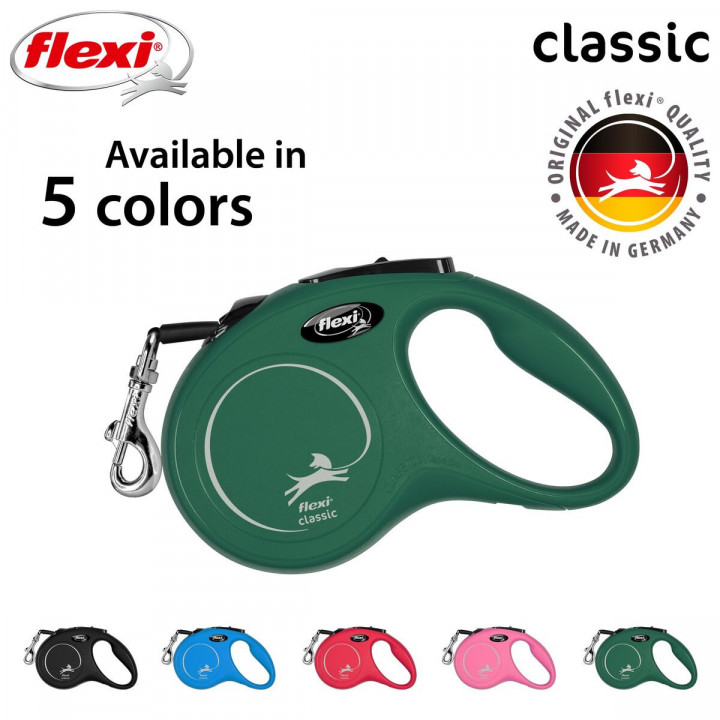 Dog Lead Flexi Green S