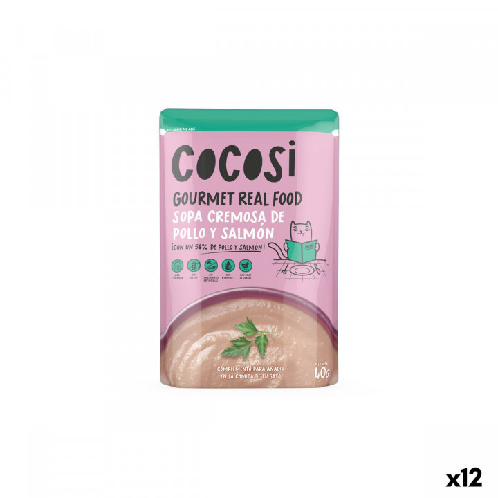 Cat food Cocosi Gourmet Real Food 40 g Salmon 12 Units