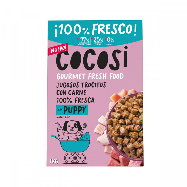 Nassfutter Cocosi Gourmet Fresh Food  Puppy Schwein 1 kg 8 Stück