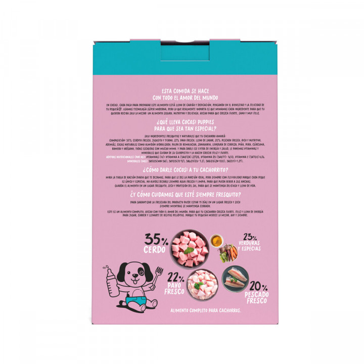 Wet food Cocosi Gourmet Fresh Food  Puppy Pig 1 kg 8 Units