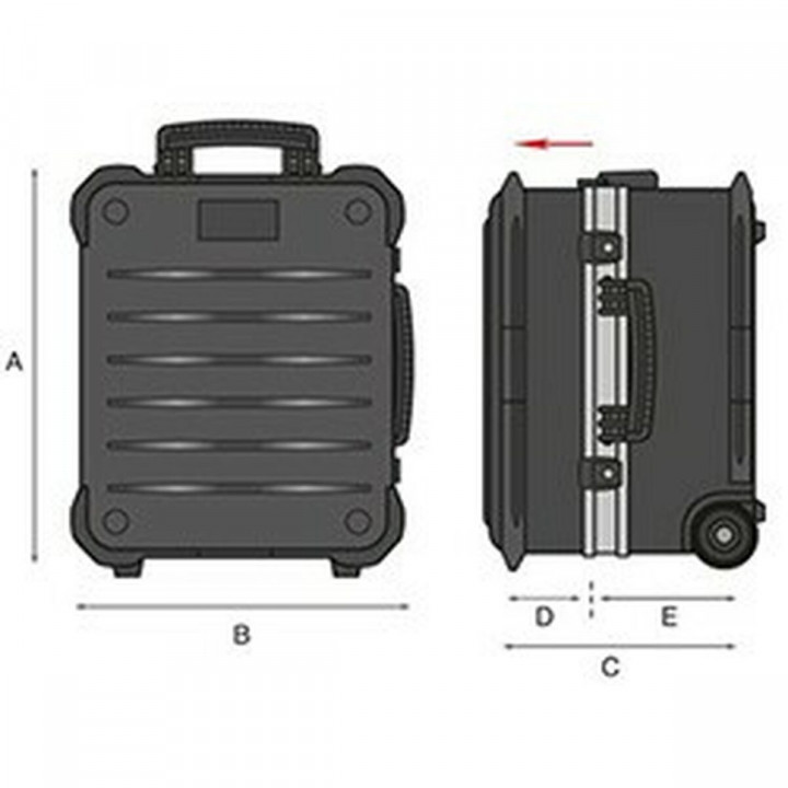 Tool Case GT Line Metal Aluminium Polyethylene Steel