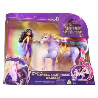 Poupée Spin Master SOPHIA Y WILDSTAR MAGIC LIGHT Academia Unicornio (4 Unités)