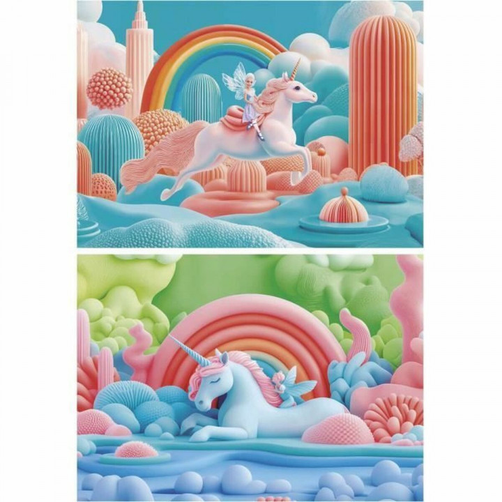 Puzzle Educa Magic Unicorns 48 Piezas (2 Unidades)