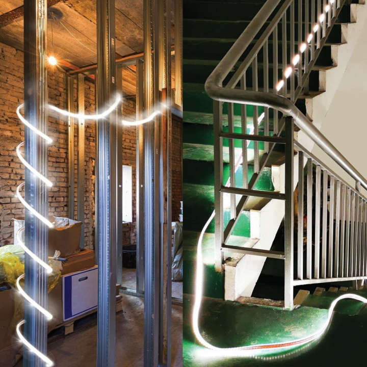 LED-Leisten Stak 185 W 15 m LED Leicht 4000 K Schwarz Durchsichtig