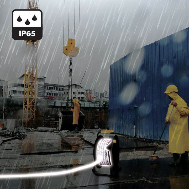 LED-strips Stak 185 W 15 m LED Licht 4000 K Zwart Transparant