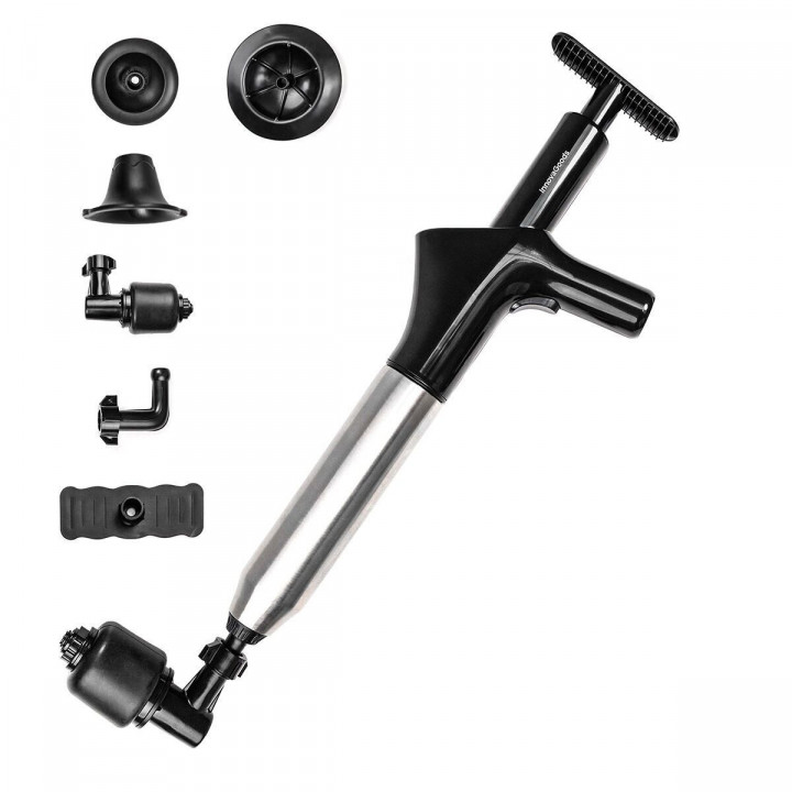 Sturalavandini ad aria compressa ad alta pressione con accessori e manometro 5 in 1 Jetpro InnovaGoods