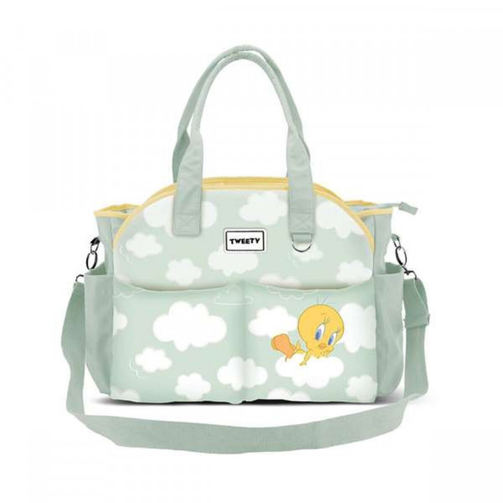 Borsa Fasciatoio per Pannolini Looney Tunes Tweety  Verde Innovativo e funzionale