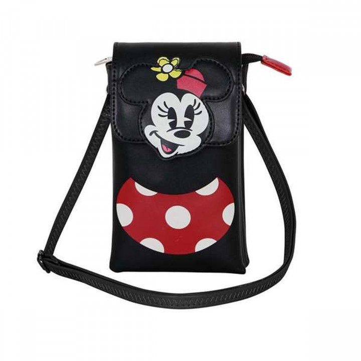 Bolso para Móvil Minnie Mouse Negro