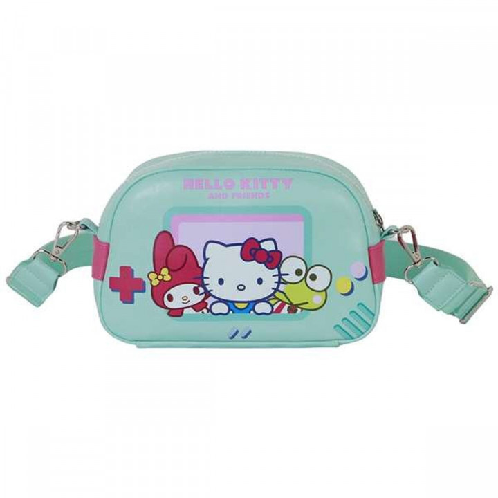Schoudertas Hello Kitty Turkoois 14 x 23 x 9 cm
