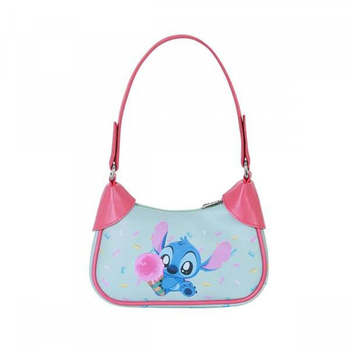 Sac à Bandoulière Stitch Bleu 14,5 X 21,5 X 8 CM