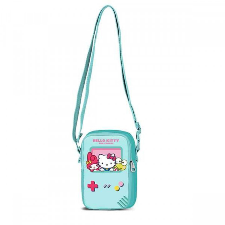 Umhängetasche Hello Kitty türkis 19 x 13 x 3 cm