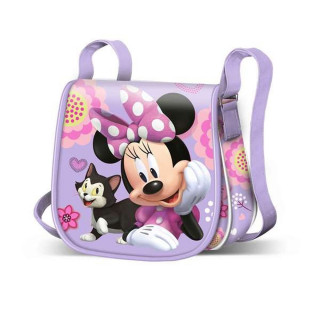 Sac à Bandoulière Minnie Mouse Lila 16 X 17 X 6 CM