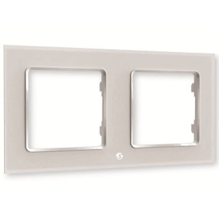 Decoratieve omlijning voor lichtschakelaar Shelly WF2_WHITE Wit Plastic Wandmontage