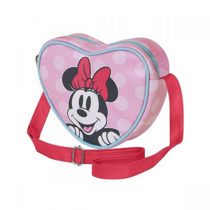 Schoudertas Minnie Mouse Roze 15,5 x 21 x 6,5 cm