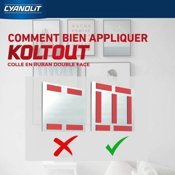 Doppelseitiges Klebeband Cyanolit 10 m 8 mm