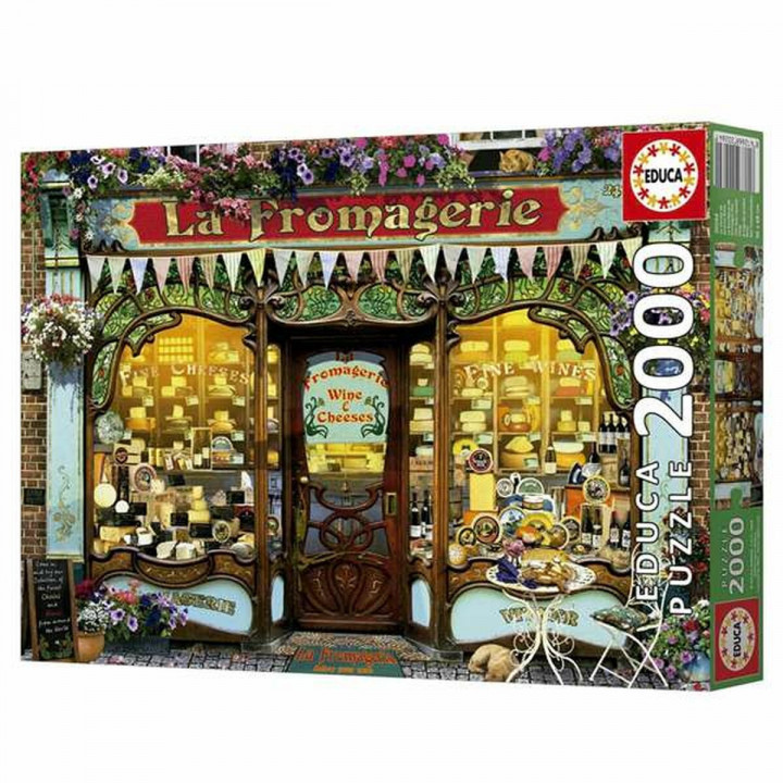 Puzzle Educa The fine cheese shop 2000 Pezzi