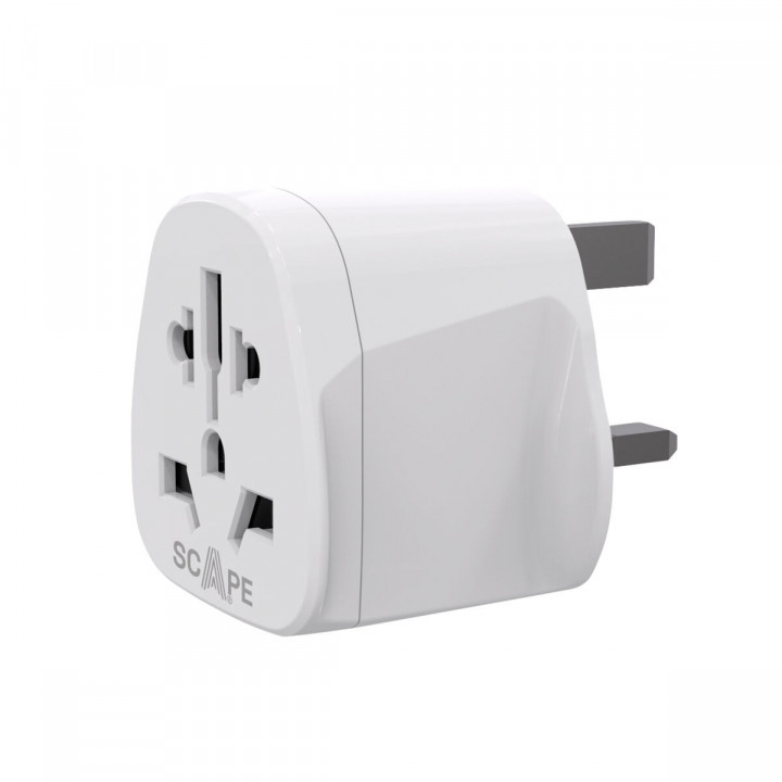 Plug adapter Scape Travel 830UK Plastic 13 A