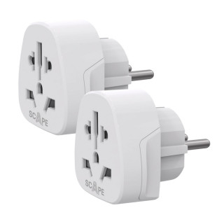 Plug adapter Scape Travel 830DE (2PCS) Plastic