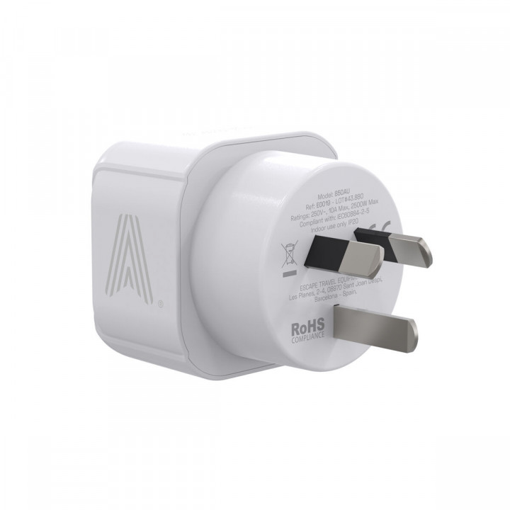 Plug adapter Scape Travel 850AU Plastic 10 A