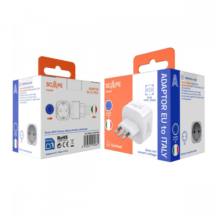 Multiprise Scape Travel 850IT Plastique 10 A