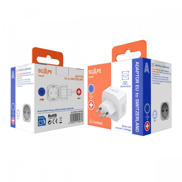 Adattore con prese Scape Travel 850CH Plastica