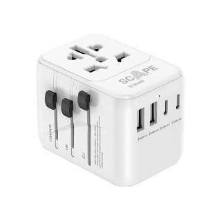 Plug adapter Scape Travel 621UC Plastic