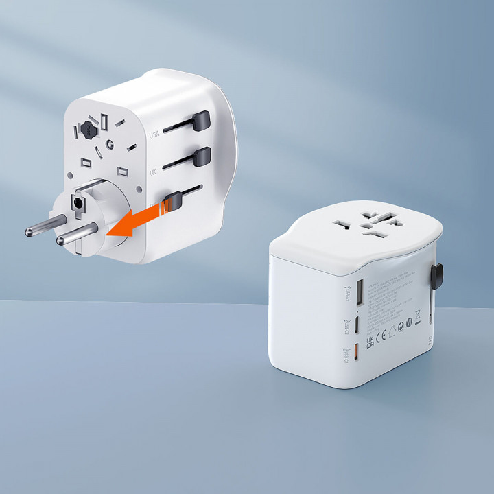 Plug adapter Muvit for Change Plastic 45 W