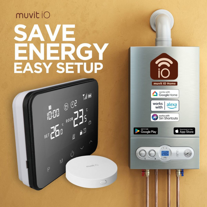 Thermostat Muvit iO Weiß