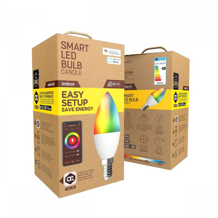 Smart Gloeilamp Muvit MIOBULB006 Wit Warm wit RGB F 5 W E14 450 lm (2700 K) (6500 K)