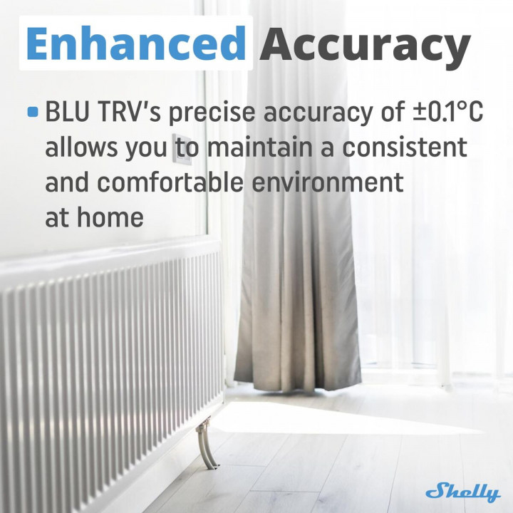 Thermostat Shelly SHELLY BLU TRV Blanc