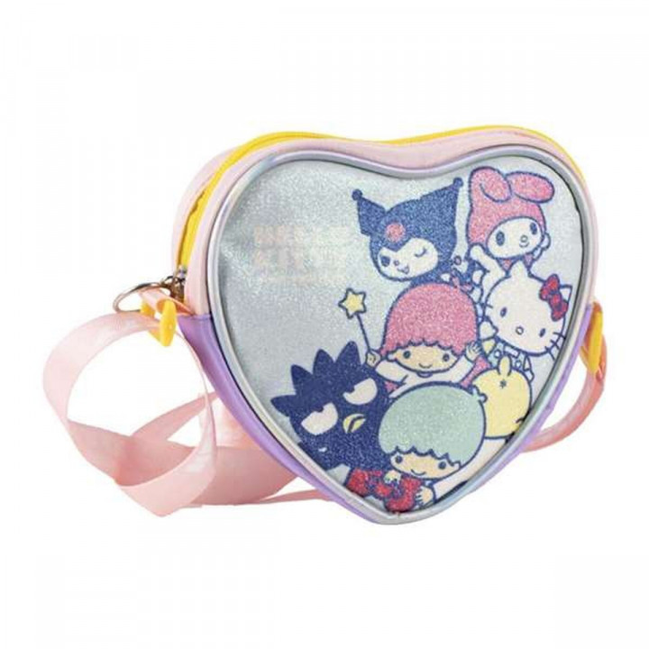 Borsa a Tracolla Hello Kitty Azzurro Chiaro 15 x 14 x 4 cm