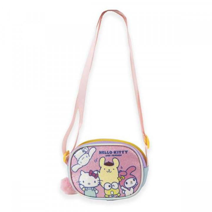 Bolso Bandolera Hello Kitty Rosa 14,5 x 10,5 x 4 cm