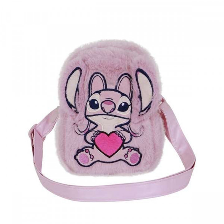 Borsa a Tracolla Lilo & Stitch Rosa 19 x 14 x 7 cm