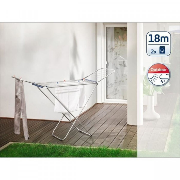 Stendibiancheria Leifheit Grigio Alluminio 18 m