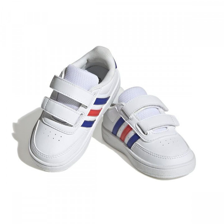 Zapatillas Deportivas Infantiles Adidas Breaknet Lifestile Court Lace Strap Blanco