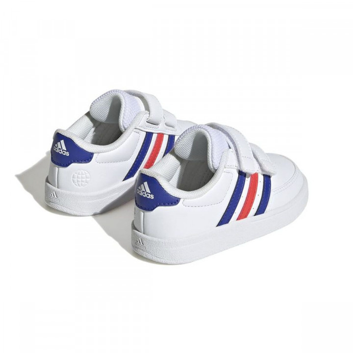 Kinder Sportschuhe Adidas Breaknet Lifestile Court Lace Strap Weiß